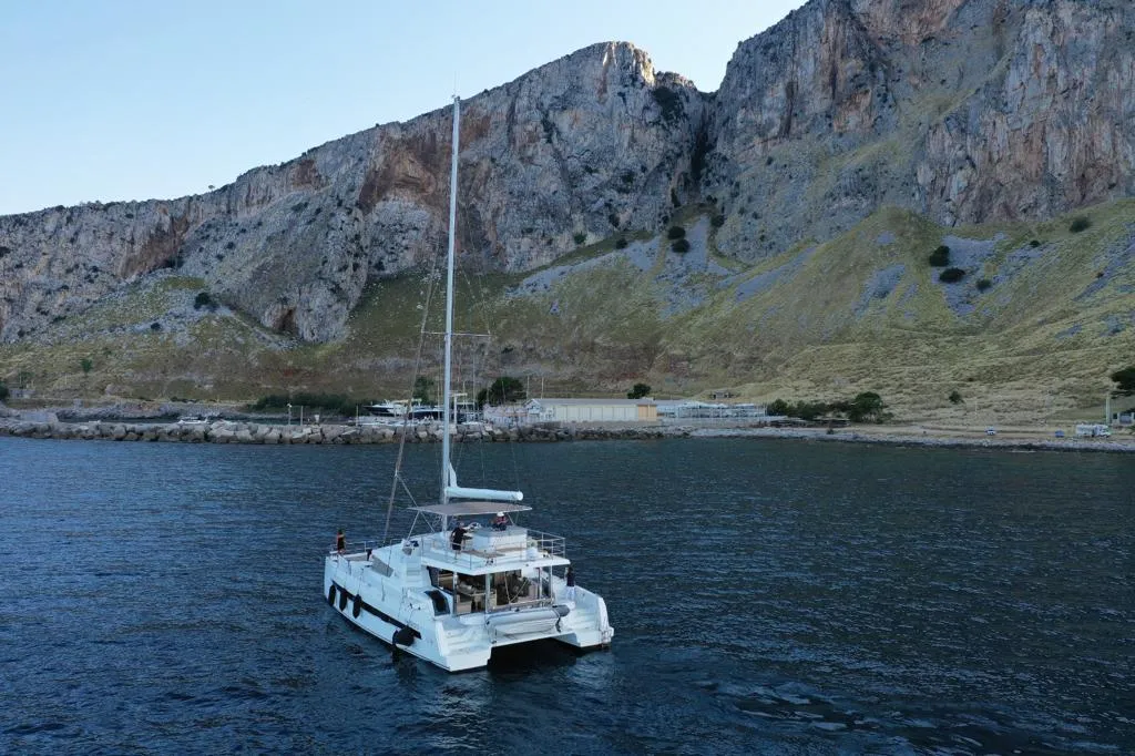 Didymos, a Bali 5.4 catamaran at Palermo, Italy
