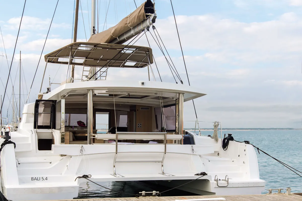 Didymos, a Bali 5.4 catamaran at Palermo, Italy
