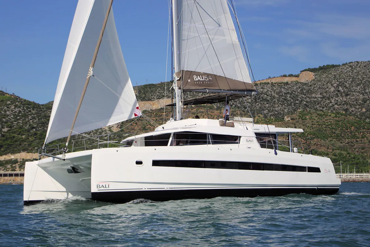 Didymos, a Bali 5.4 catamaran at Palermo, Italy