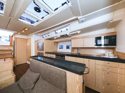Galley of Vidar, a Hanse 575 - 3 + 1 cab. sailboat at Trogir, Croatia