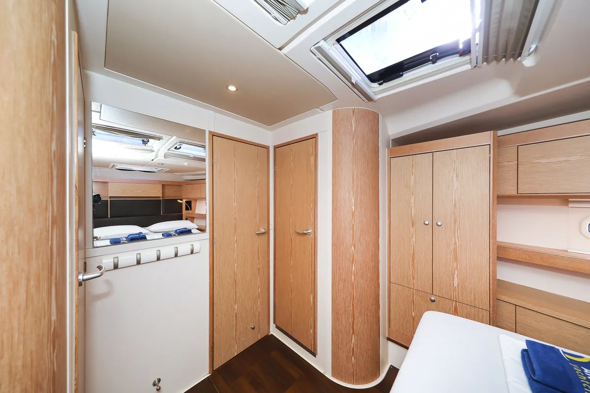Cabin on Vidar, a Hanse 575 - 3 + 1 cab. sailboat at Trogir, Croatia
