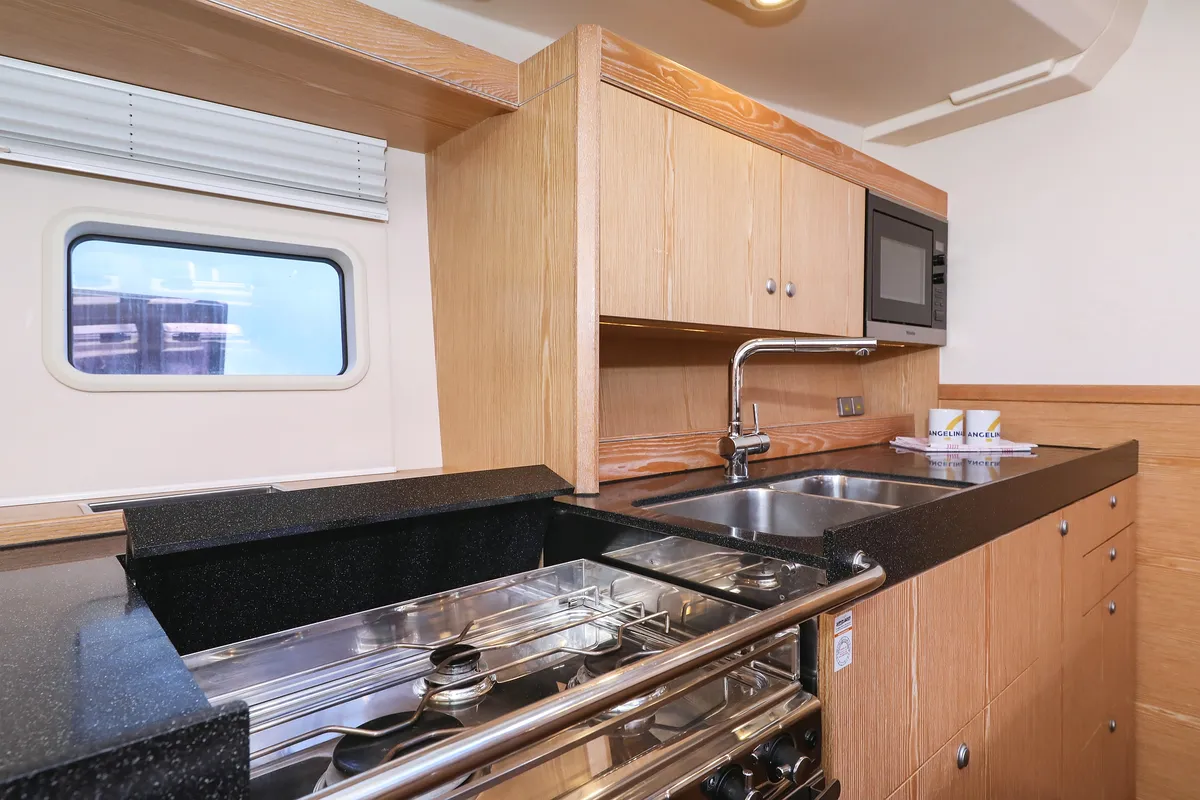 Galley of Vidar, a Hanse 575 - 3 + 1 cab. sailboat at Trogir, Croatia