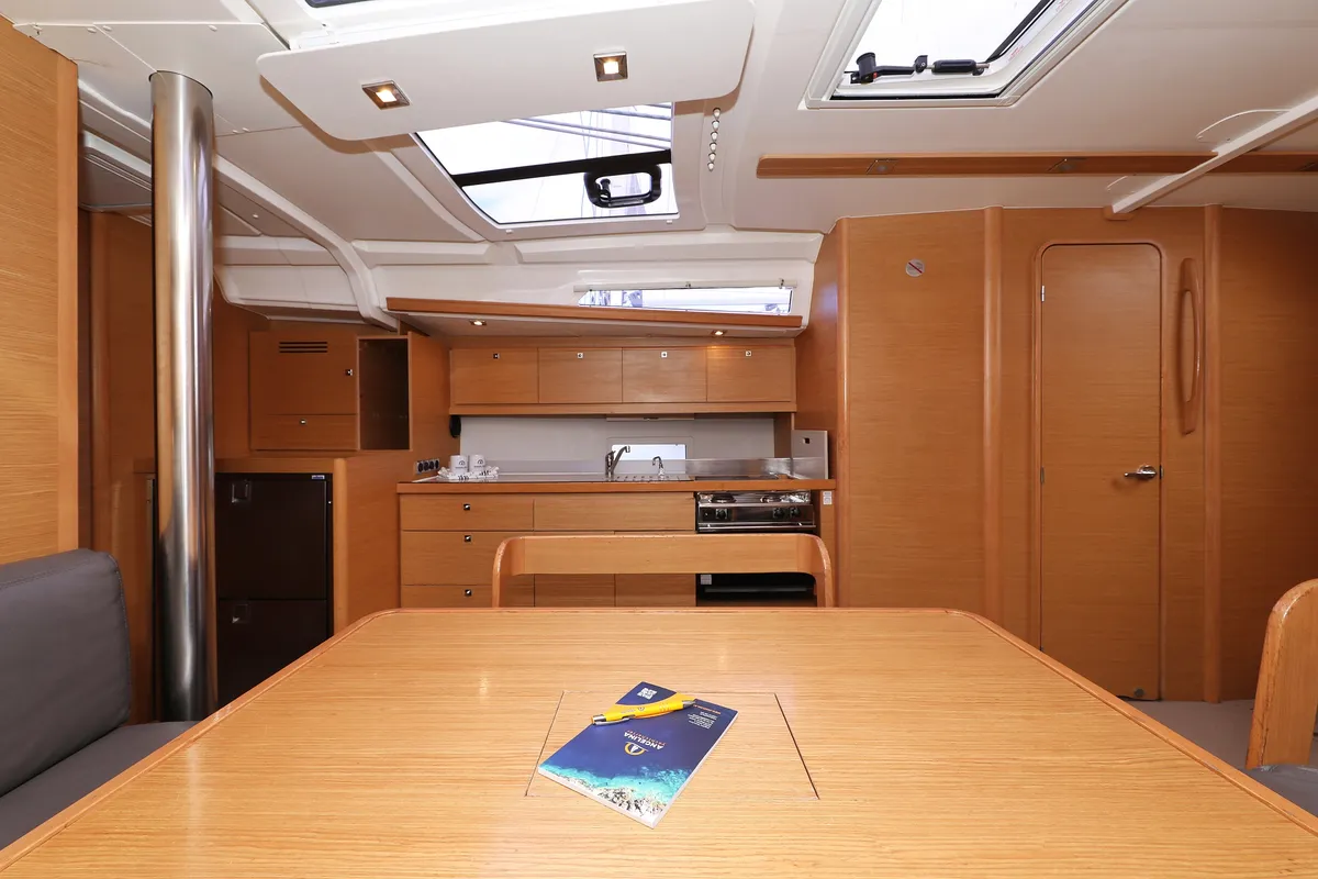Salon of Good Friends, a Dufour 430 GL sailboat at Grad Trogir, Croatia