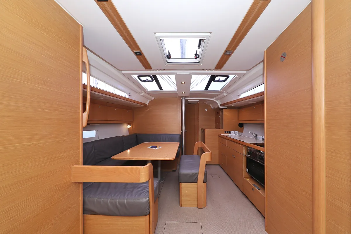 Salon of Good Friends, a Dufour 430 GL sailboat at Grad Trogir, Croatia