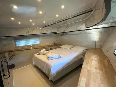 Cabin on Lagertha, a Custom Made MY Lagertha motor yacht at Fethiye, Turkey