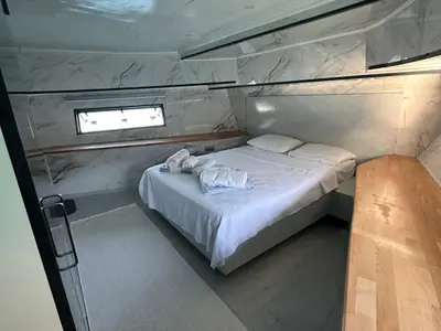 Cabin on Lagertha, a Custom Made MY Lagertha motor yacht at Fethiye, Turkey