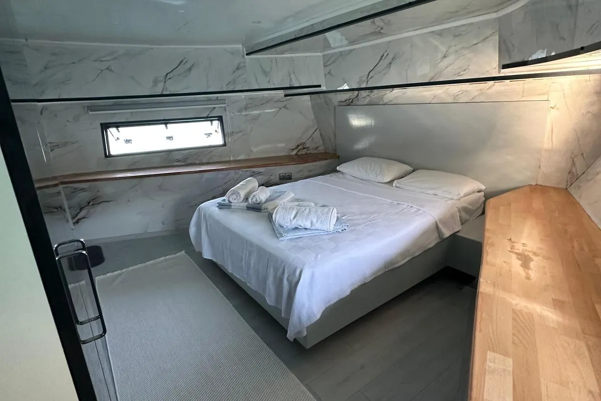 Cabin on Lagertha, a Custom Made MY Lagertha motor yacht at Fethiye, Turkey