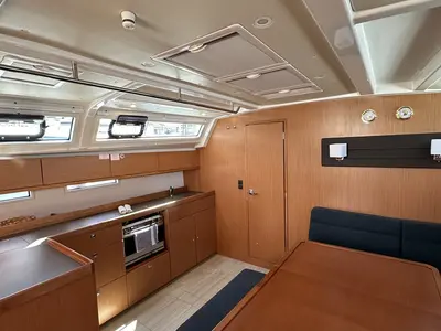 Galley of Iskra, a Bavaria Cruiser 46 sailboat at Split, Croatia