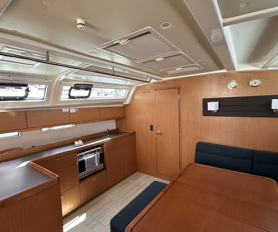 Galley of Iskra, a Bavaria Cruiser 46 sailboat at Split, Croatia