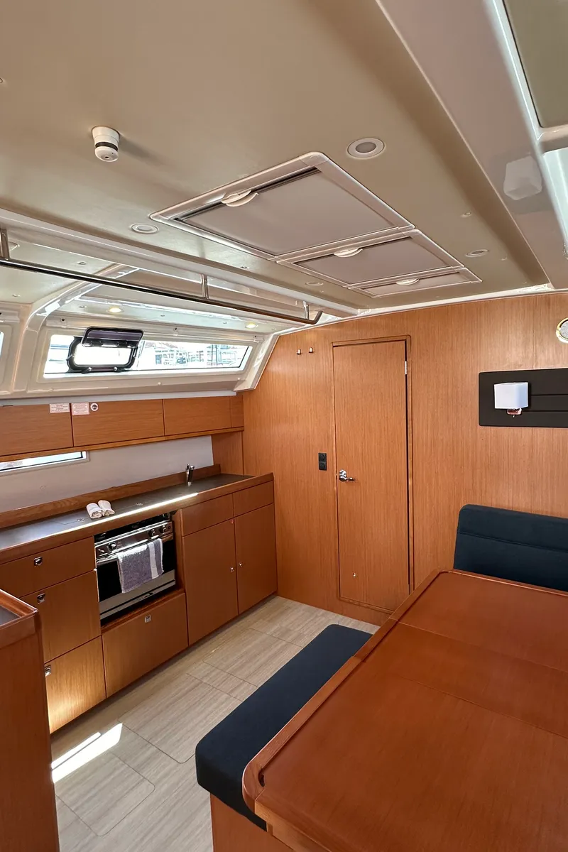 Galley of Iskra, a Bavaria Cruiser 46 sailboat at Split, Croatia