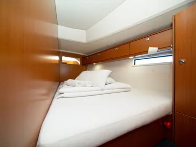 Cabin on MH 50, a Bavaria Cruiser 46 sailboat at Murter, Croatia
