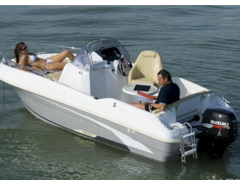 Beba, a Beneteau 550 Flyer motorboat at Zadar, Croatia