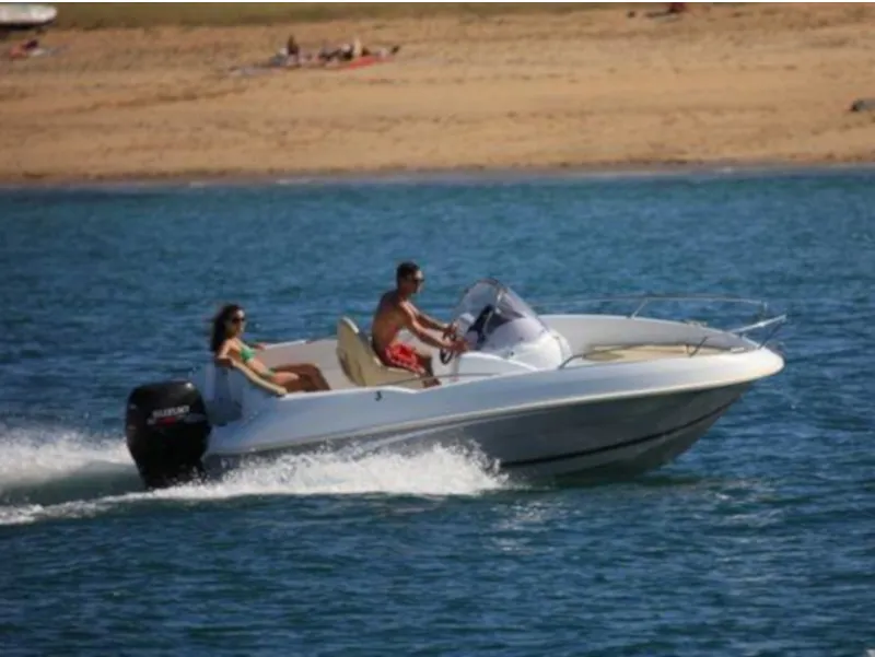 Beba, a Beneteau 550 Flyer motorboat at Zadar, Croatia