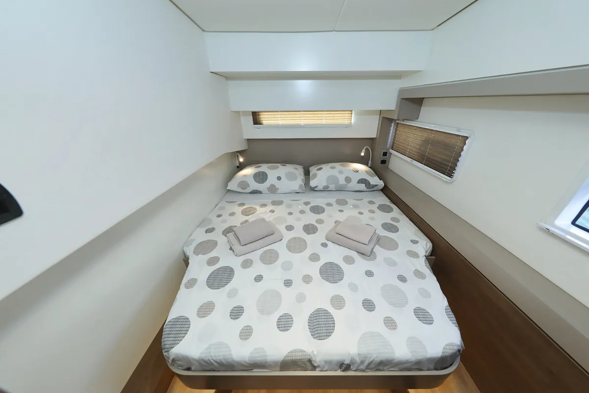 Cabin on Altair, a Bali 4.2 catamaran at Grad Biograd na Moru, Croatia