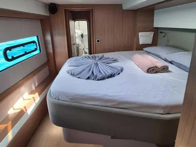 Cabin on Blue Ocean, a Bali 5.4 catamaran at Marigot, France