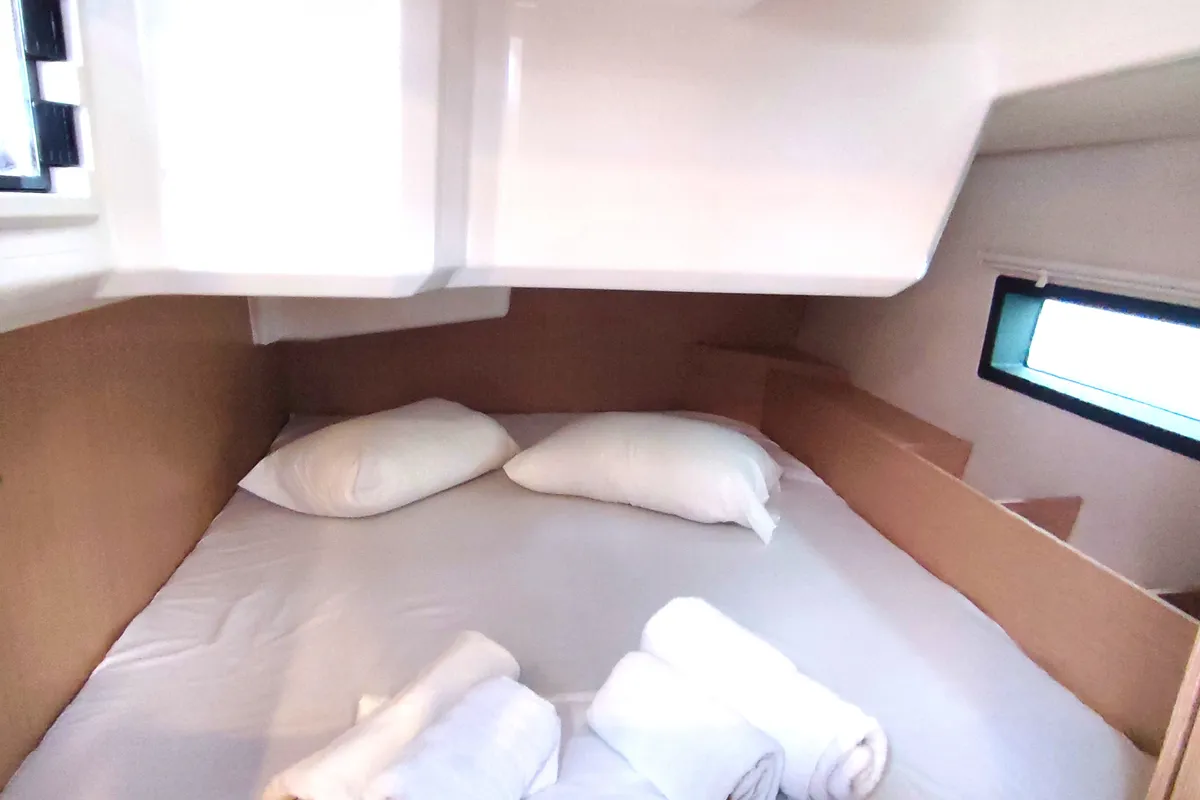 Cabin on Oktana (Pax 8), a Bavaria C42 sailboat at Municipal Unit of Lefkada, Greece