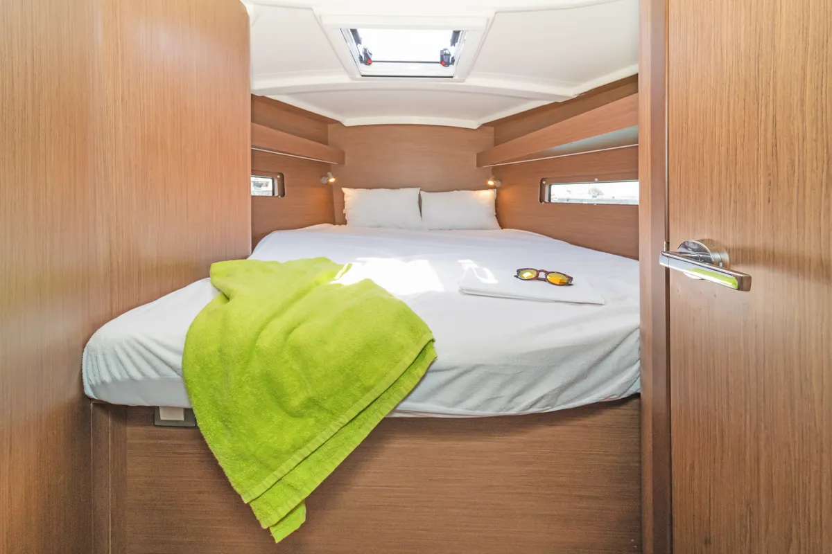 Cabin on Ariadne, a Beneteau Oceanis 40.1 sailboat at Municipal Unit of Lefkada, Greece