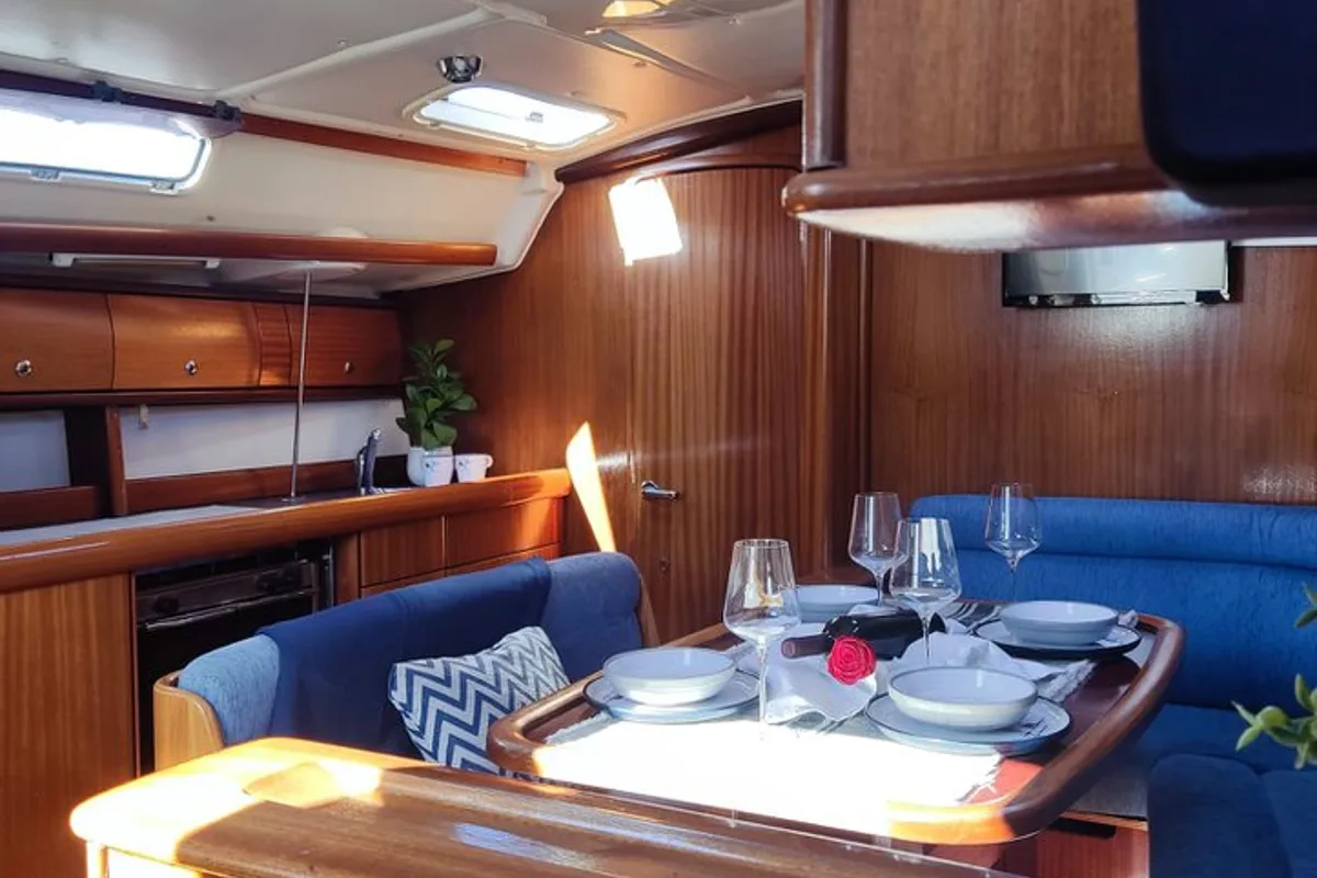Salon of Ra, a Bavaria 38 sailboat at Općina Marina, Croatia