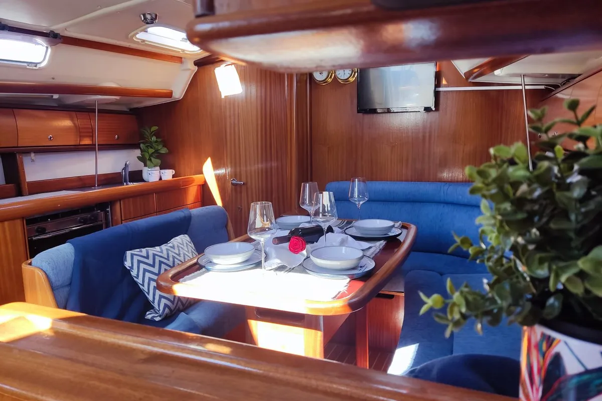 Salon of Ra, a Bavaria 38 sailboat at Općina Marina, Croatia