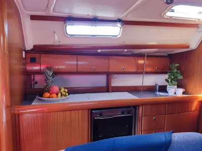 Galley of Ra, a Bavaria 38 sailboat at Općina Marina, Croatia
