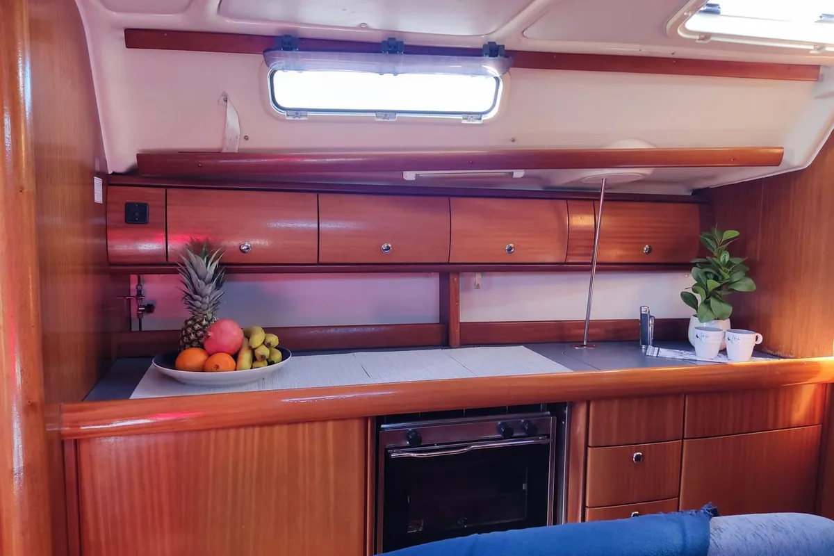 Galley of Ra, a Bavaria 38 sailboat at Općina Marina, Croatia