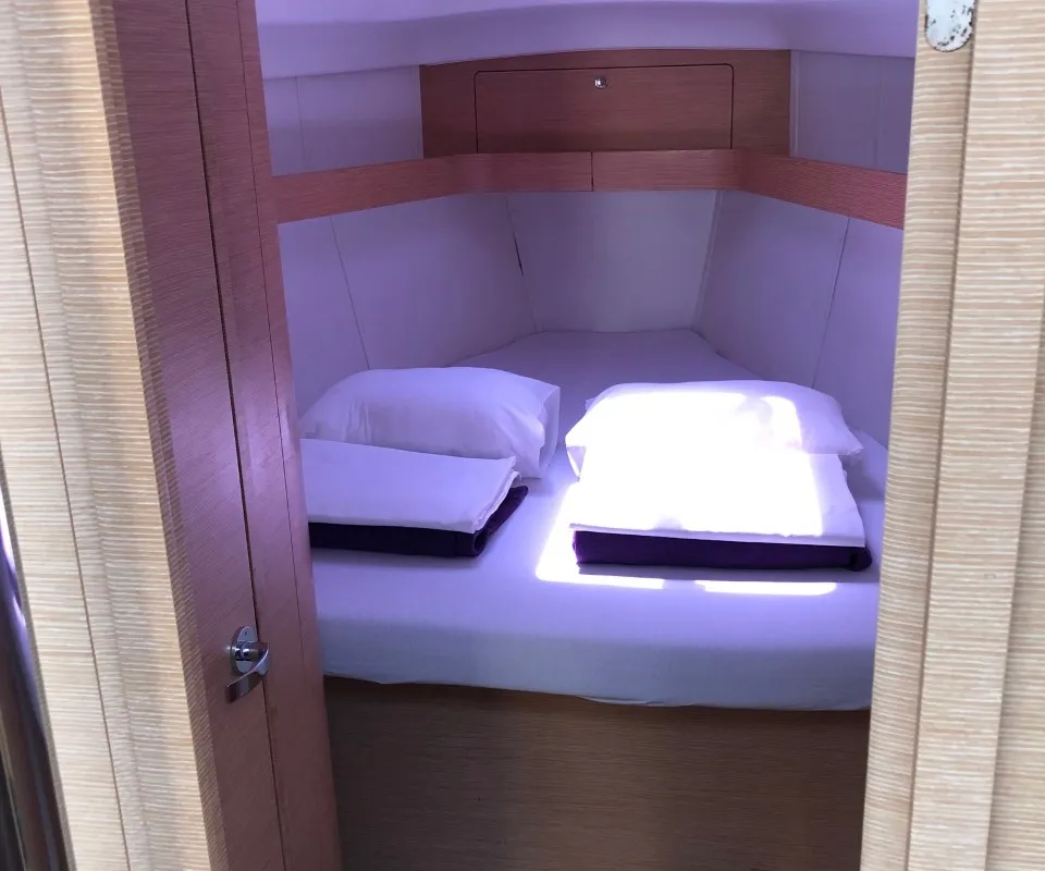 Cabin on Laali, a Elan Impression 40 sailboat at Grad Pula, Croatia