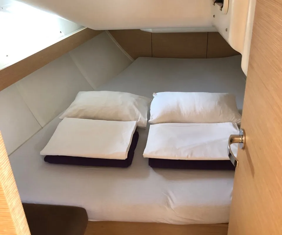 Cabin on Laali, a Elan Impression 40 sailboat at Grad Pula, Croatia