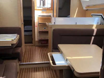 Salon of Laali, a Elan Impression 40 sailboat at Grad Pula, Croatia