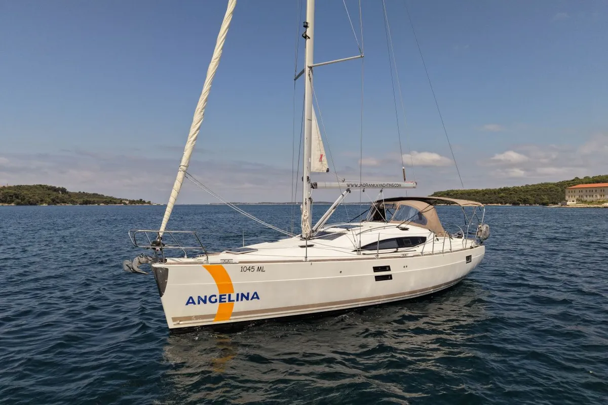Exterior view of Laali, a Elan Impression 40 sailboat at Pula, Croatia