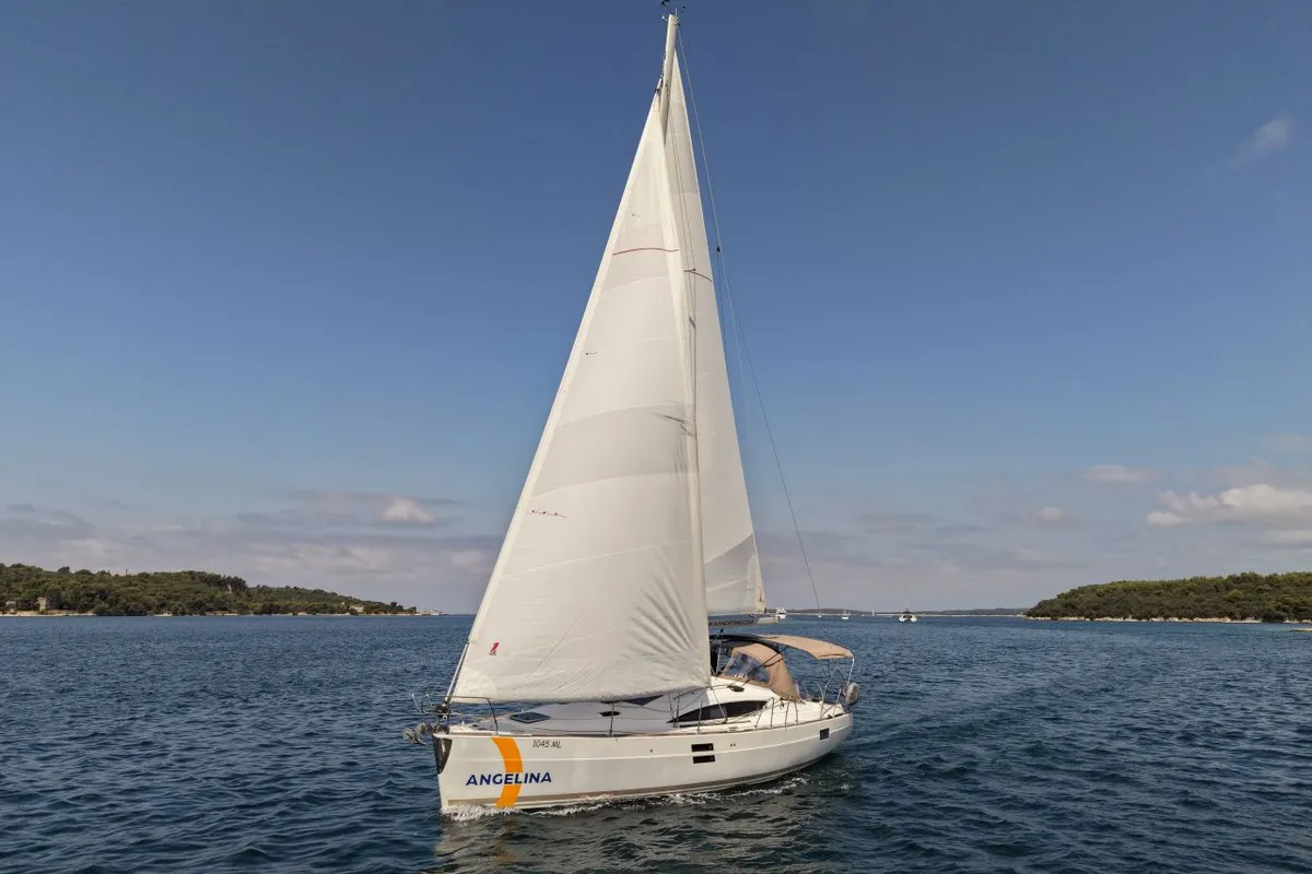 Exterior view of Laali, a Elan Impression 40 sailboat at Pula, Croatia