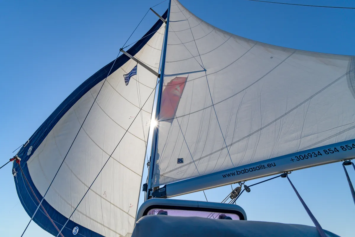 Baba Sails, a Bavaria 40 Cruiser sailboat at Pallini Municipal Unit, Greece