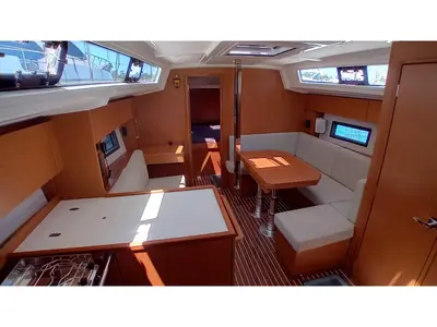 Salon of Galini, a Bavaria C38 sailboat at Municipal Unit of Rhodes, Greece