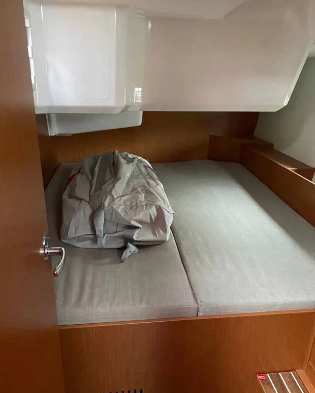 Cabin on Katharina, a Bavaria C42 sailboat at Lelystad, Netherlands