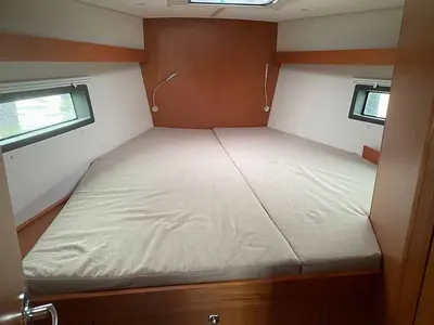 Cabin on Katharina, a Bavaria C42 sailboat at Lelystad, Netherlands