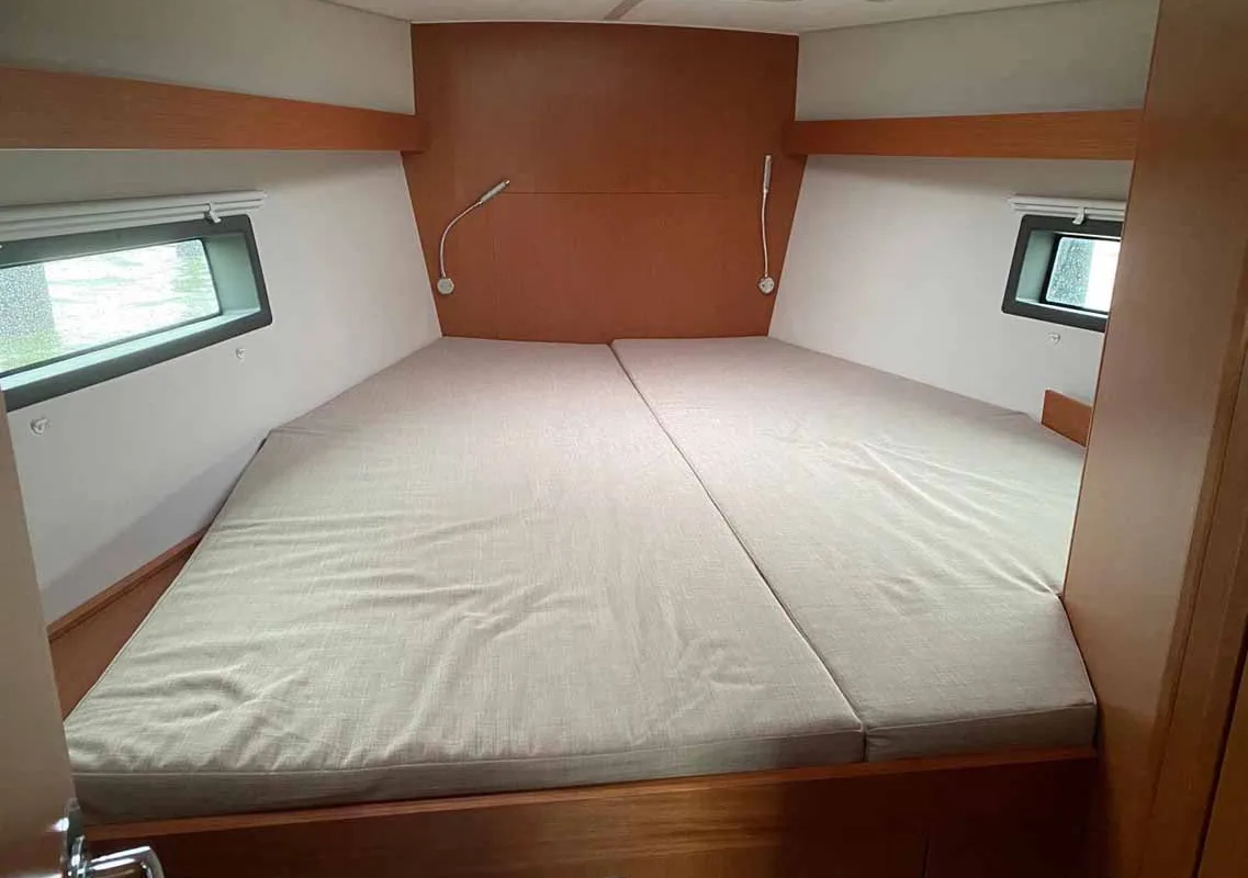 Cabin on Katharina, a Bavaria C42 sailboat at Lelystad, Netherlands