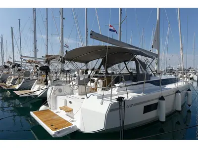 K, a Bavaria C42 sailboat at Lefkada, Greece