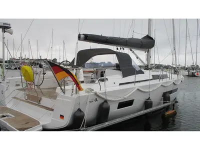 Four, a Hanse 460 sailboat at Fisksätra, Sweden