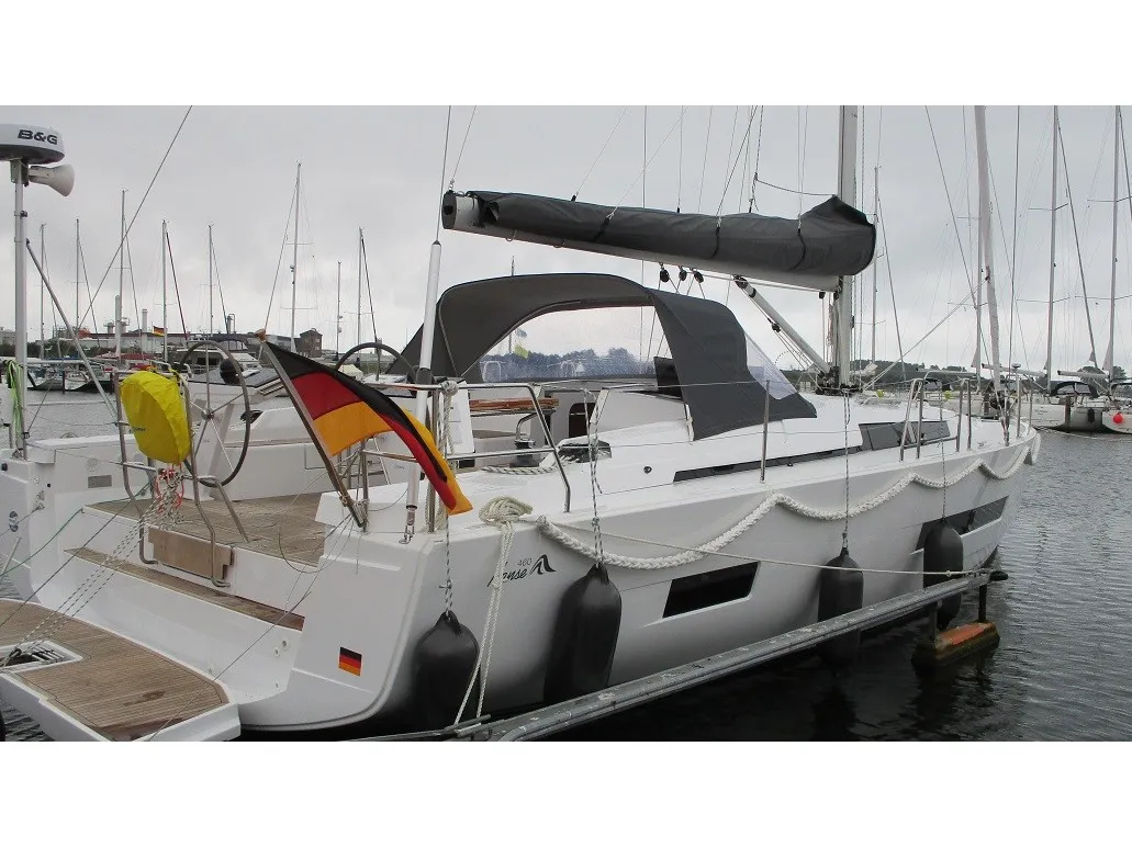Four, a Hanse 460 sailboat at Fisksätra, Sweden