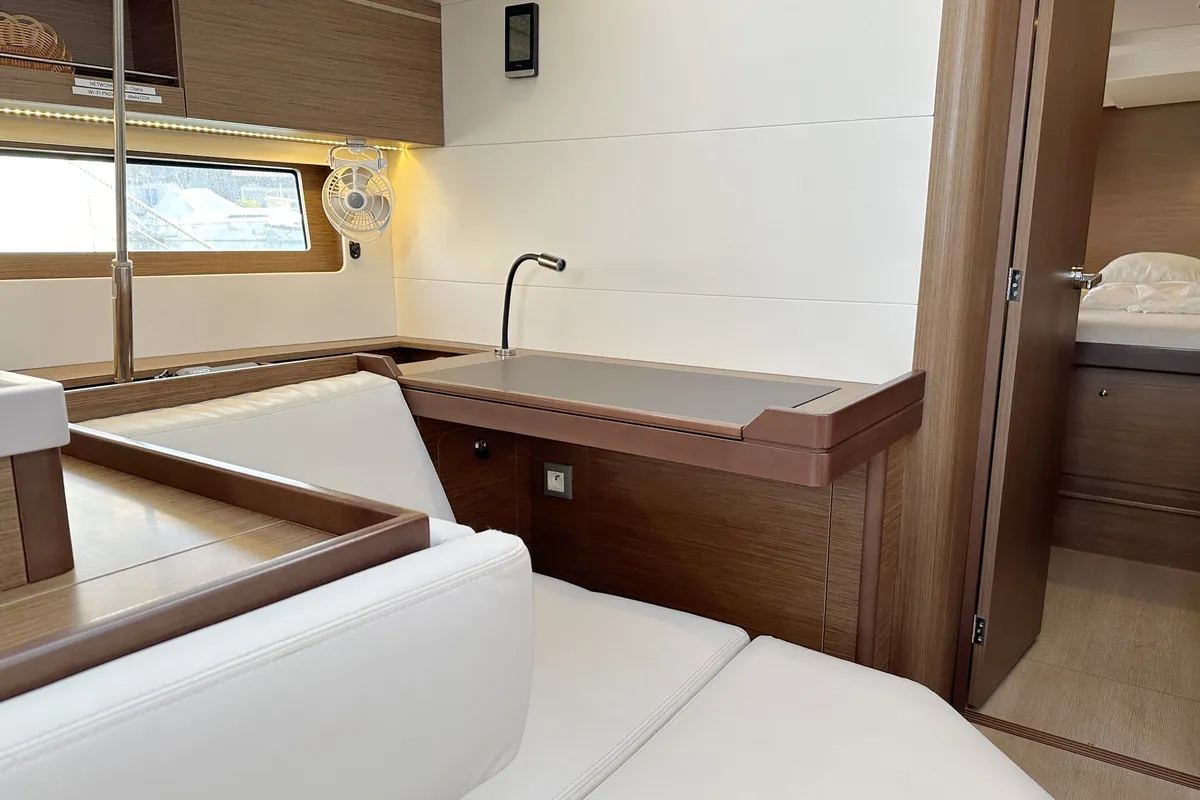 Salon of Obelix, a Beneteau Oceanis 51.1 sailboat at Grad Pula, Croatia