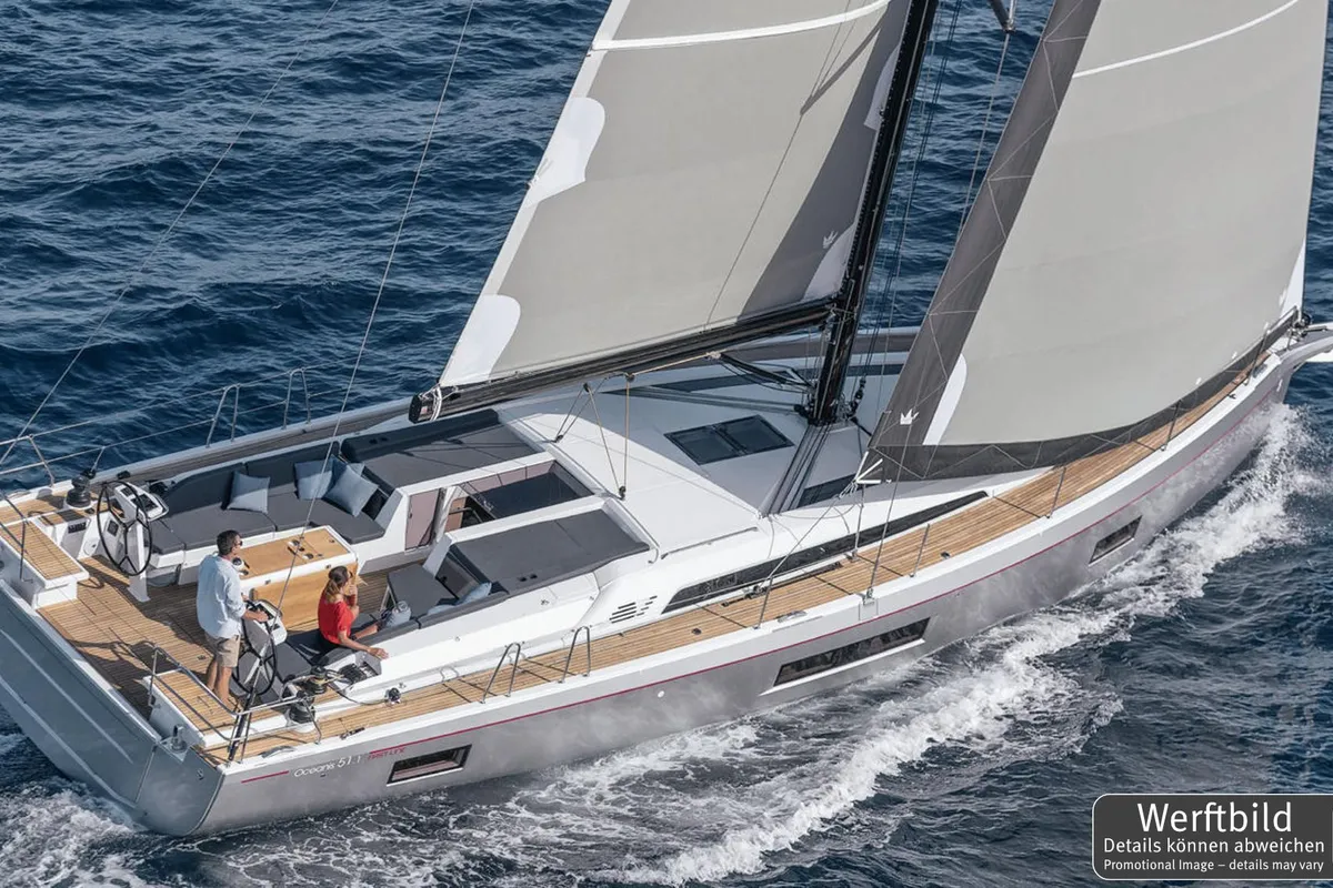 Exterior view of Obelix, a Beneteau Oceanis 51.1 sailboat at Grad Pula, Croatia