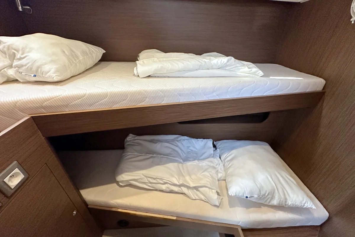Cabin on Obelix, a Beneteau Oceanis 51.1 sailboat at Grad Pula, Croatia