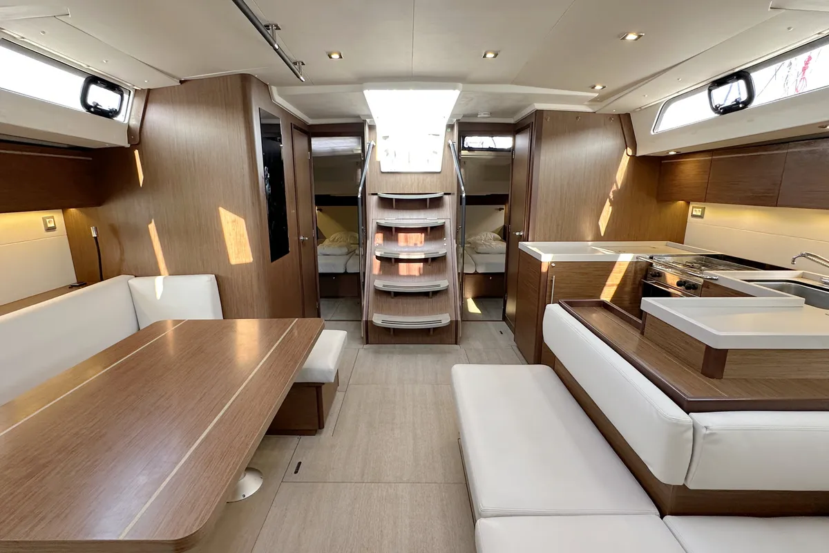 Salon of Obelix, a Beneteau Oceanis 51.1 sailboat at Grad Pula, Croatia