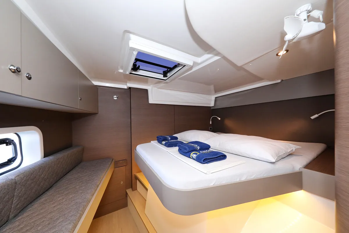 Cabin on Hi Friends, a Bali Catspace catamaran at Grad Trogir, Croatia