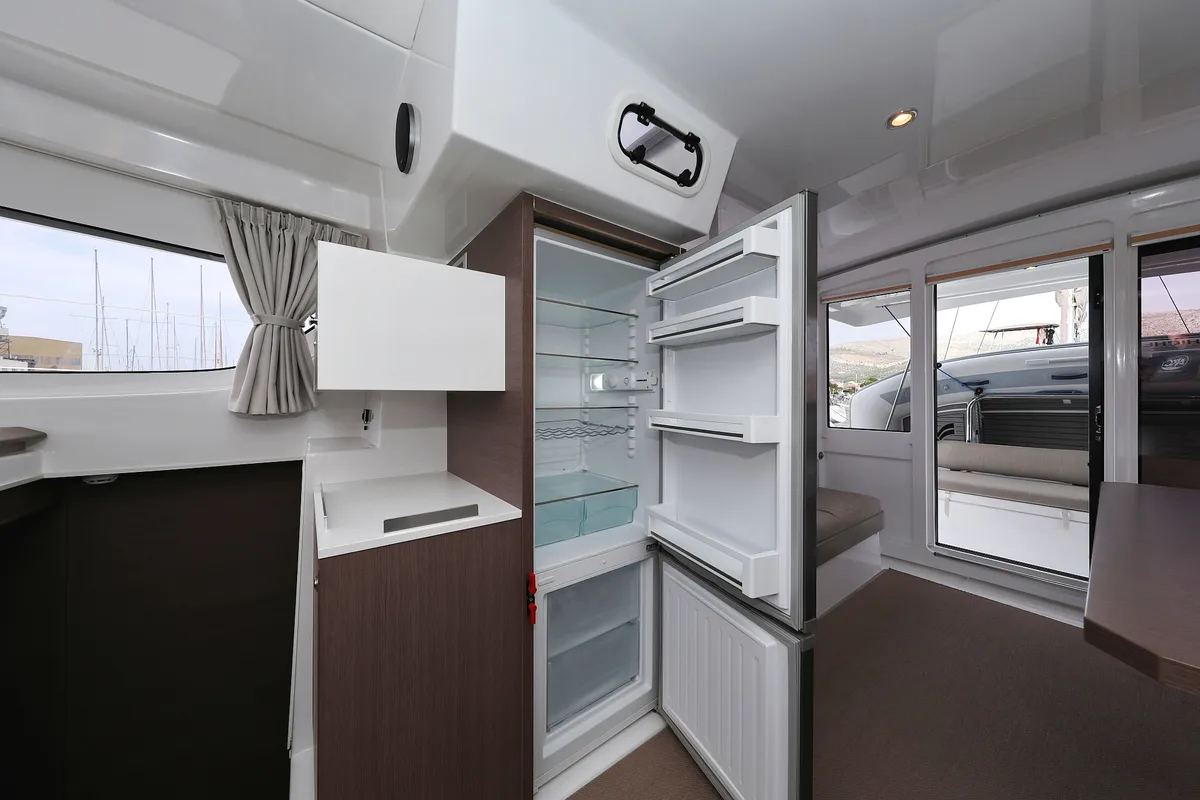 Galley of Hi Friends, a Bali Catspace catamaran at Grad Trogir, Croatia