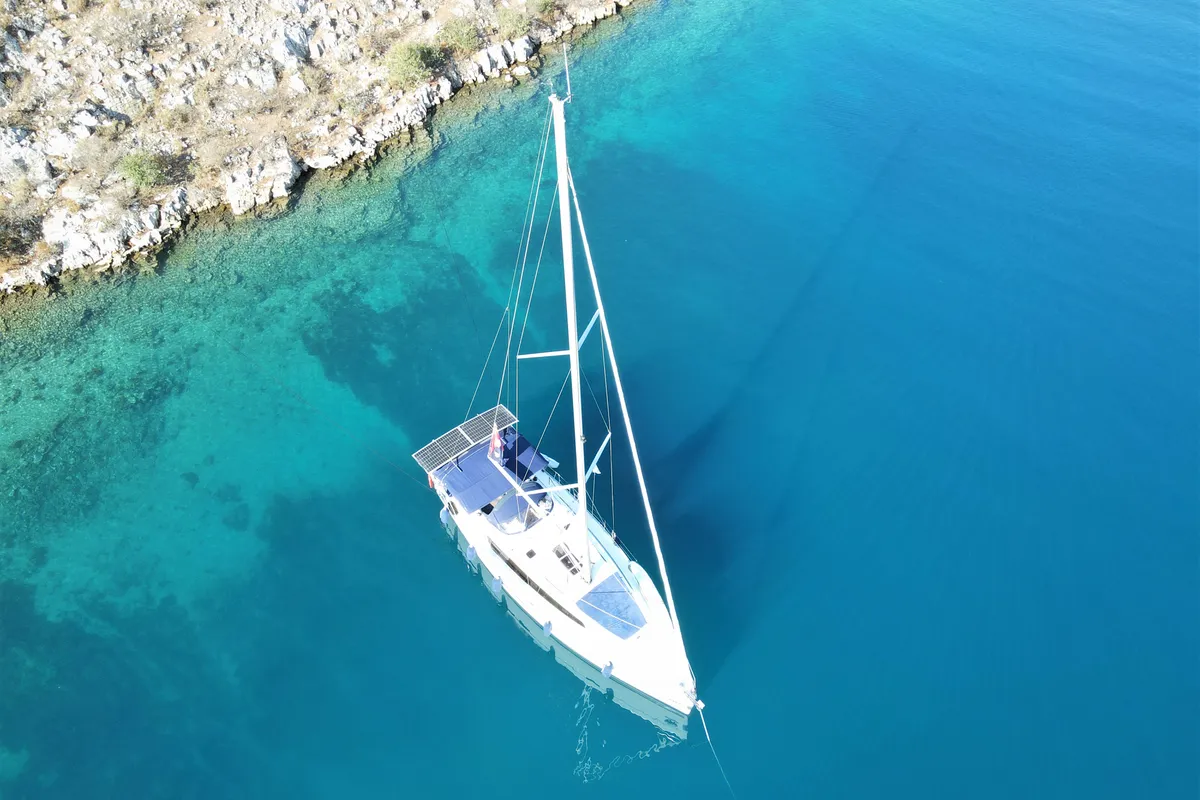 Miber Mars, a Bavaria Cruiser 46 sailboat at Fethiye, Turkey
