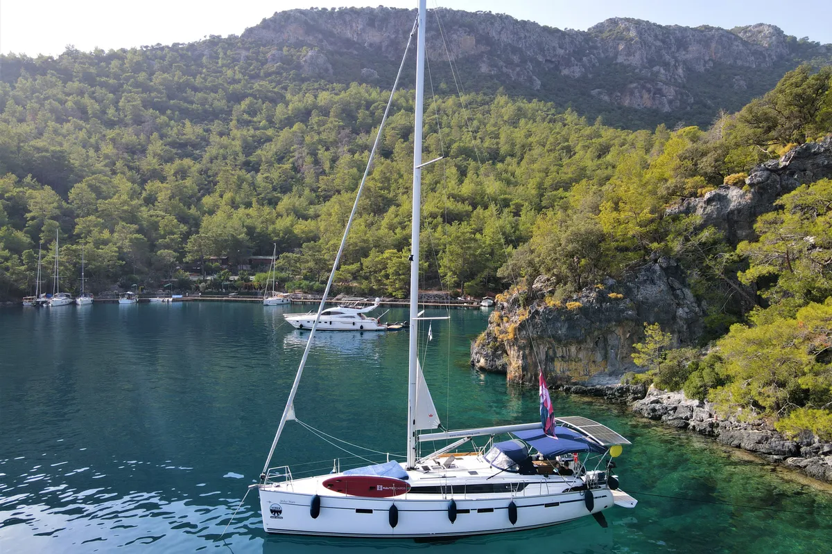 Miber Mars, a Bavaria Cruiser 46 sailboat at Fethiye, Turkey