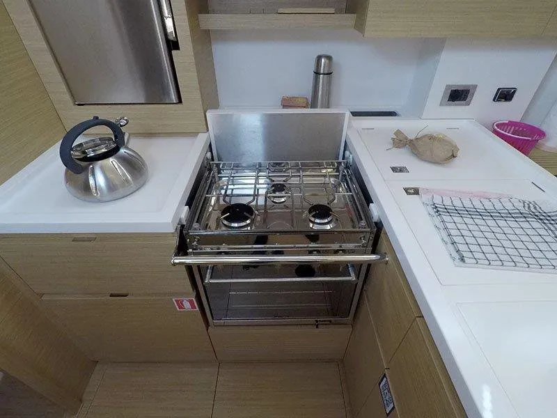 Galley of Aloha, a Grand Soleil 44 Performance sailboat at Grad Šibenik, Croatia