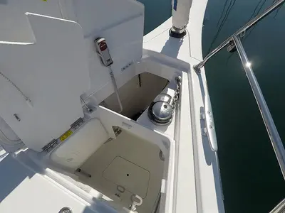 Deck of Aloha, a Grand Soleil 44 Performance sailboat at Grad Šibenik, Croatia