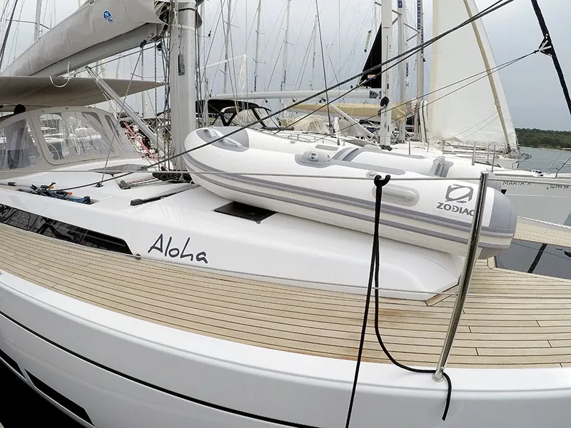 Galley of Aloha, a Grand Soleil 44 Performance sailboat at Grad Šibenik, Croatia
