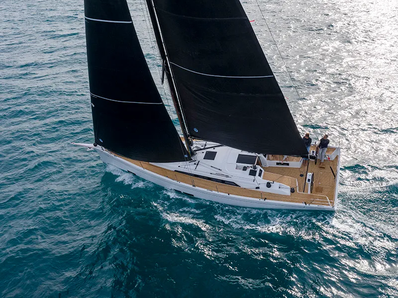 Exterior view of Aloha, a Grand Soleil 44 Performance sailboat at Grad Šibenik, Croatia